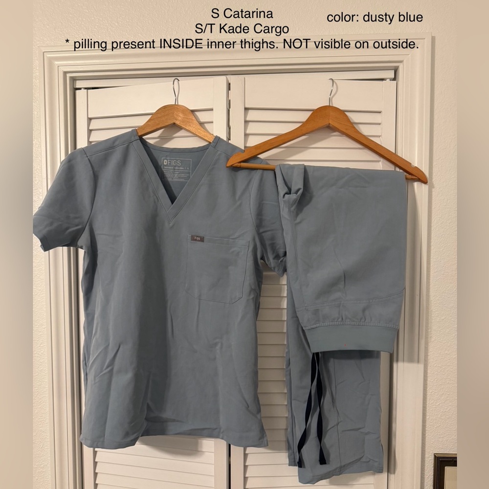 FIGS Dusty Blue Scrub Set